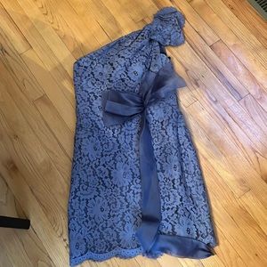 Lazaro size 12 gray lace dress